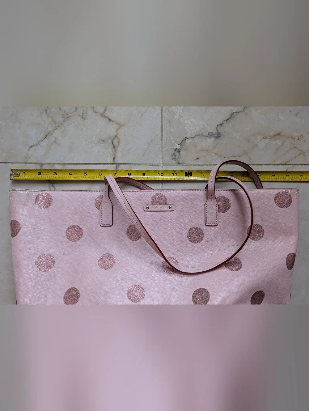 Kate Spade | Haven Lane Hani Plum Dawn Glitter Polka Dots Tote